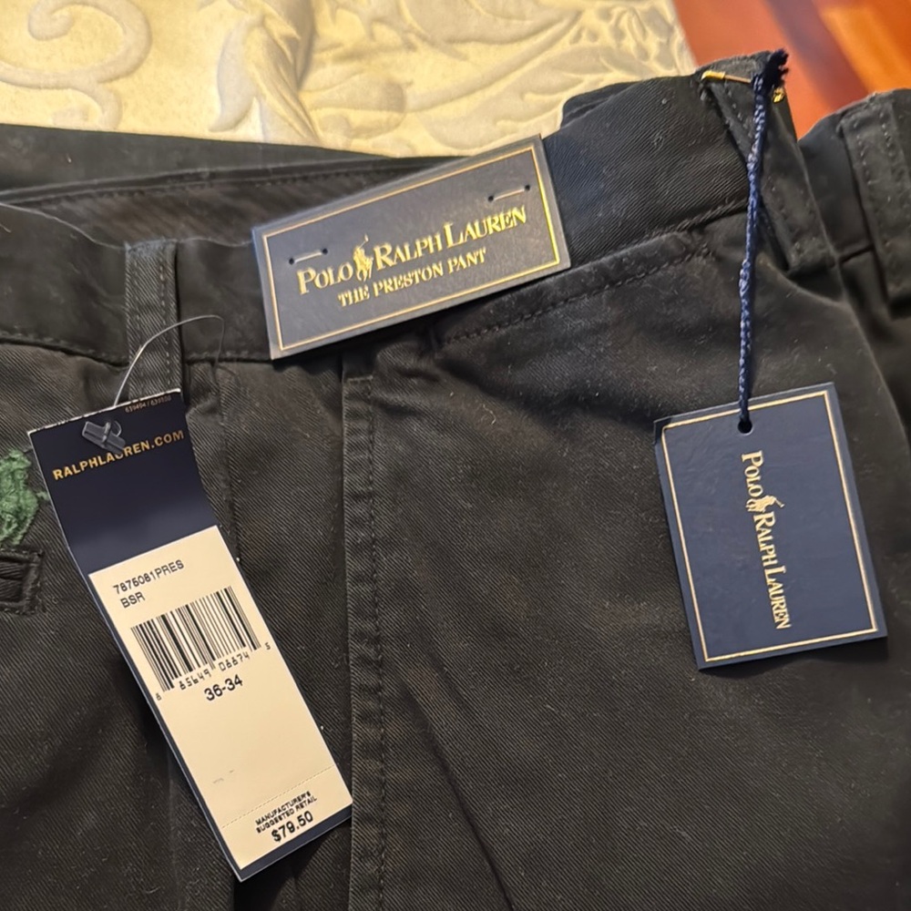 Polo Ralph Lauren Black Chinos